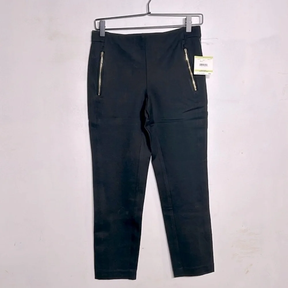 Anne Klein Womens 4P‎ Black High Waist Stretch Legging Pants Workwear NWT